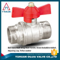 casting iron handle 1.6 mpa middle pressure nickle plated ball valves for water for garden hose